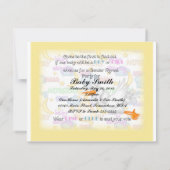 Révéler le genre Invitation à la cigogne jaune (Dos)