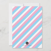 Révéler le genre Invitation bleu ou rose (Dos)