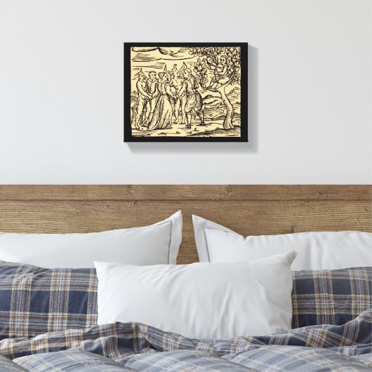 Revelry van Satan en Heksen 8x10 Canvas Afdruk (Insitu (Slaapkamer))