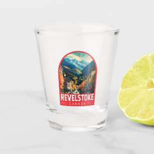 Revelstoke Canada Travel Art Vintage Shot Glas