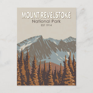 Revelstoke National Park Travel Art monteren Briefkaart