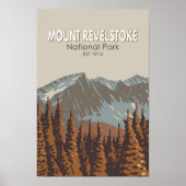  Revelstoke National Park Travel Art monteren Poster (Voorkant)