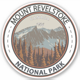  Revelstoke National Park Travel Art monteren Sticker