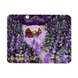 Revelstoke Nordic Ski Club Lantern Ski Magneet