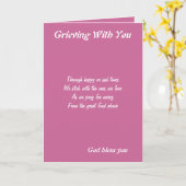 Reven met je wenskaarten kaart (Gele Bloem)