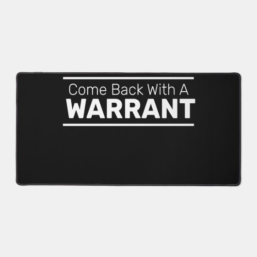 Revenez Avec Un WARRANT (Recto)
