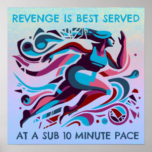 Revenge Runner Motivatie Poster