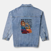 Revenir à la démocratie Denim Jacket (Verso)