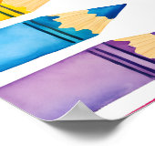 Revenir à l'école Bannière et affiche Modèle | (Coin)