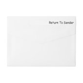 Revenir au Étiquette de adresse Wraparound de l'ex (Dos)