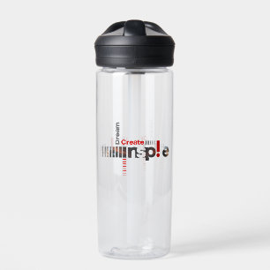 Rêver Créer Inspirer Bouteille d'eau