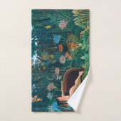 Rêver dans la forêt exotique de la jungle (Serviette à main)