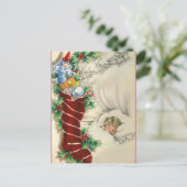 Rêver de Noël Vintage carte postale rétro (Debout devant)