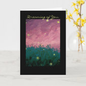 Rêver de vous carte de voeux (Fleur jaune)