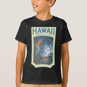 Rêver du T-shirt court foncé de la douille de