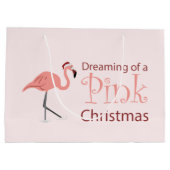 Rêver d'un Noël rose - Grand sac cadeau (Dos)