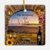 Rêver d'un ornement de Noël de vin (Devant)