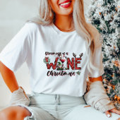 Rêver d'un T-shirt de Noël de vin