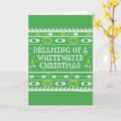 Rêver D'Une Carte De Voeux De Noël Blanche (Fleur jaune)