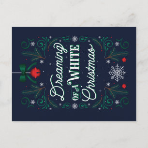 Rêver d'une carte postale de Noël blanche