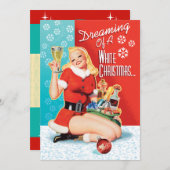 Rêver D'Une Invitation À Une Fête De Noël Blanche (Devant / Derrière)