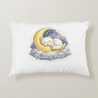 Rêver en paix Coussin de Lune de Chat Mignon Endor