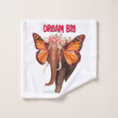 Rêver Gros Comme Un Inspirationnel Éléphant (Gant de toilette)