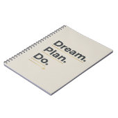 Rêver. Planifier. Agir. – Cahier de définition d'o (Côté gauche)