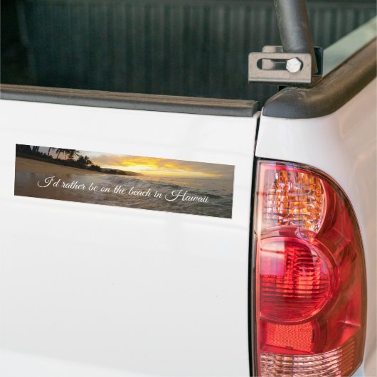 Rêver un autocollant pare-chocs Hawaii (Sur camion)