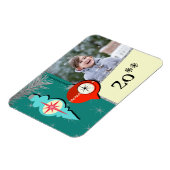 Rêver un de Retro Christmas Flexi Photo Magnet (Côté Gauche)
