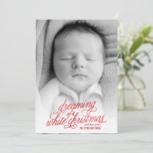 Rêver une carte photo de Noël (Debout devant)