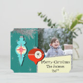 Rêver une carte photo de Noël rétro (Debout devant)