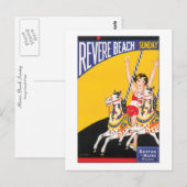 Revere Beach zondag Briefkaart (Voorkant / Achterkant)