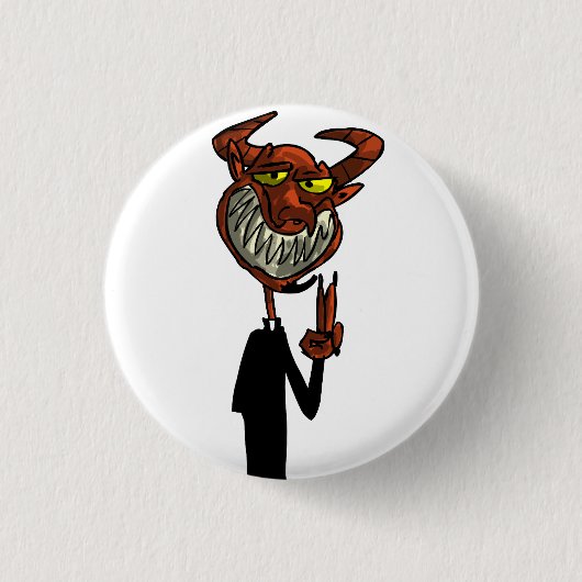 Reverend Beelzebub Ronde Button 3,2 Cm (Voorkant)