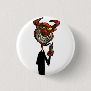 Reverend Beelzebub Ronde Button 3,2 Cm