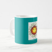 Rêveries de soleil - tasse de base (paon) (Devant gauche)