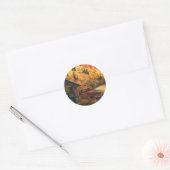 Revermoeid Truck Ronde Sticker (Envelop)