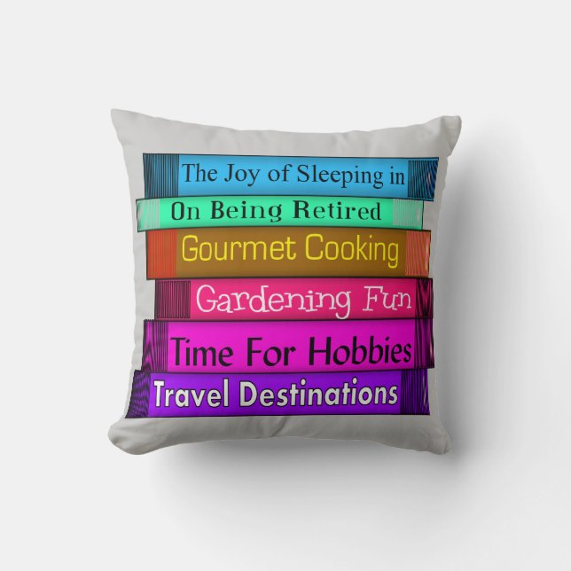Revermoeide Readers Stack of Books Pillow Kussen (Voorkant)
