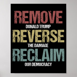 Reverse Reclaim Protest verwijderen Poster
