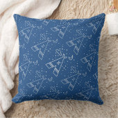 Reversibele marineproef en babyblauw proefpop kussen (Deken)