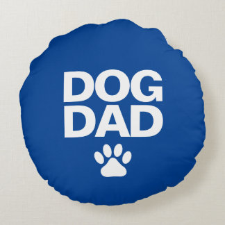 Reversible Dog Dad Rond Kussen