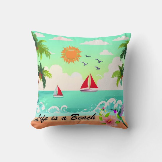 Reversible Life est un Coussin de plage (Recto)
