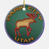 Reversible Park City Souvenir Ornament (Achterkant)