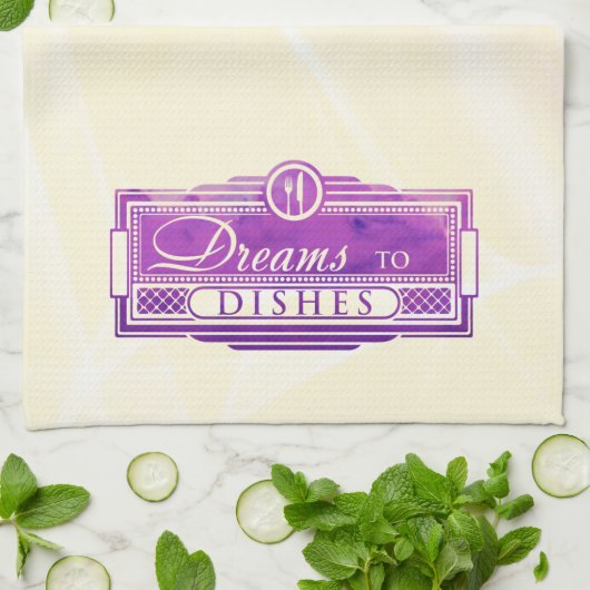 Rêves à manger Serviette de cuisine (Plié)