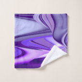 Rêves arc-en-ciel à fleurs violettes (Gant de toilette)