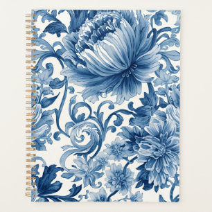 Rêves bleus Chinoiserie aquarelle florale