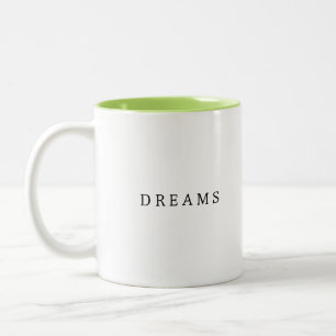 Rêves dans chaque Coupe Design élégant Café Mug
