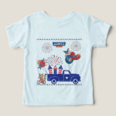 Rêves de feu d'artifice de liberté ciel bleu (Design Verso)