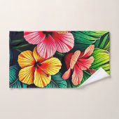 Rêves de jardin de fleurs exotiques (Serviette à main)