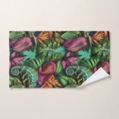 Rêves de jungle de caméléon Motif de surface trans (Serviette à main)